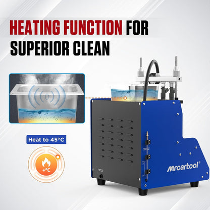 Ultrasone Brandstofinjector Cleaner en Tester – Injector Reinigingsset – Injector Tester – Brandstofinjector Reinigingsmachine – Injector Ultrasoon Reiniger – 4-Cilinder Capaciteit – Geavanceerde Ultrasone Reiniging en Meerdere Testfuncties