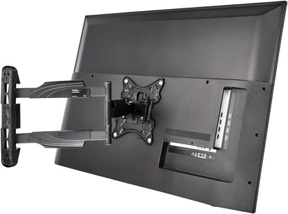 ⚘ TV muurbeugel (laag profiel, kantelbaar, diefstalbeveiliging, VESA-wandhouder, monitorhouder) zwart Wandbevestiging - multidirectioneel Écran 22-55 pouces zwart