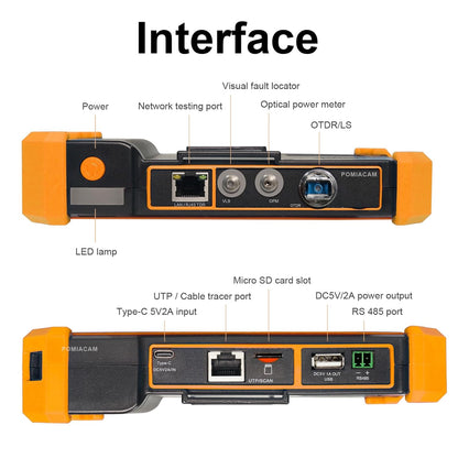 OTDR Vezel Optische Tester MOT-51C 1310/1550nm 26/24dB 5.5 "OLED Touchscreen Ingebouwde VFL OPM LS (Lichtbron) OLT (Optische Verlies Test) Gebeurteniskaart