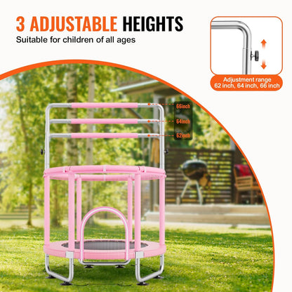 VEVOR Trampoline voor kinderen, roze (trampoline 140 cm)