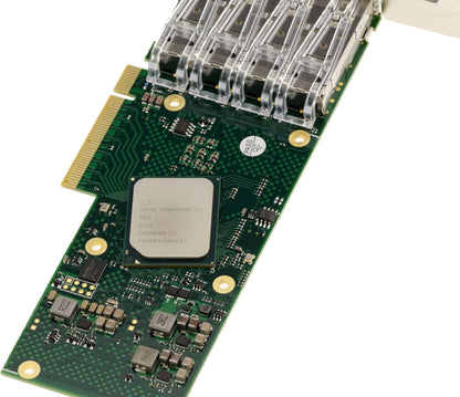 KALEA-INFORMATIQUE X722-DA4 4-poorts PCIe Fibre SFP+ LAN-controllerkaart met Intel vertrouwelijke chipset - 10GbE Ethernet-netwerkadapter