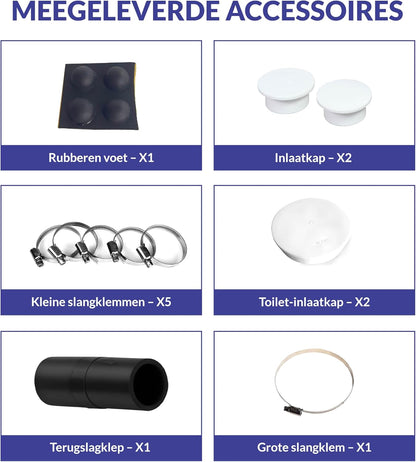 Aquamatix compacte hefinstallatie 600 W met vermaler, afvalwaterpomp tot 10 m opvoerhoogte, met 3 inlaten, voor WC, douche en wastafel