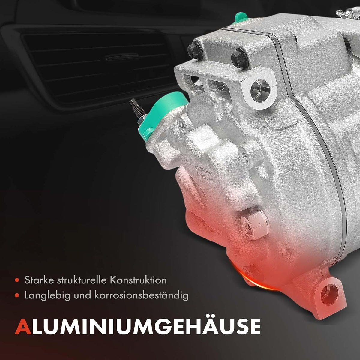 Airconditioning Compressor – Airco Pomp – Klimaatregelaar – Koelcompressor – Auto Compressor – 12V Spanning – 6PK V-Snaar