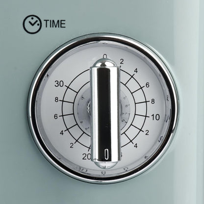 Magnetron – Oven – Microwavemachine – Keukenapparaat – Grillfunctie – 20 Liter Inhoud – 700 W Magnetronvermogen & 800 W Grillvermogen – Retro Groen Design