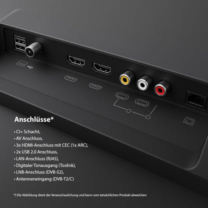 DYON ULTIMAX 40F-TI TV, 40 inch, Full HD, met Tizen OS, Triple Tuner (DVB-C/-S2/-T2), Samsung Smart & Gaming Hub, Prime Video, Netflix, Disney+, 2025