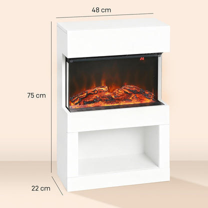 Elektrische Haard – Sfeerkachel – LED Inzethaard – Open Haard – Decoratieve Haard – 1000/2000 Watt Verwarming – Instelbare Thermostaat Met Timer