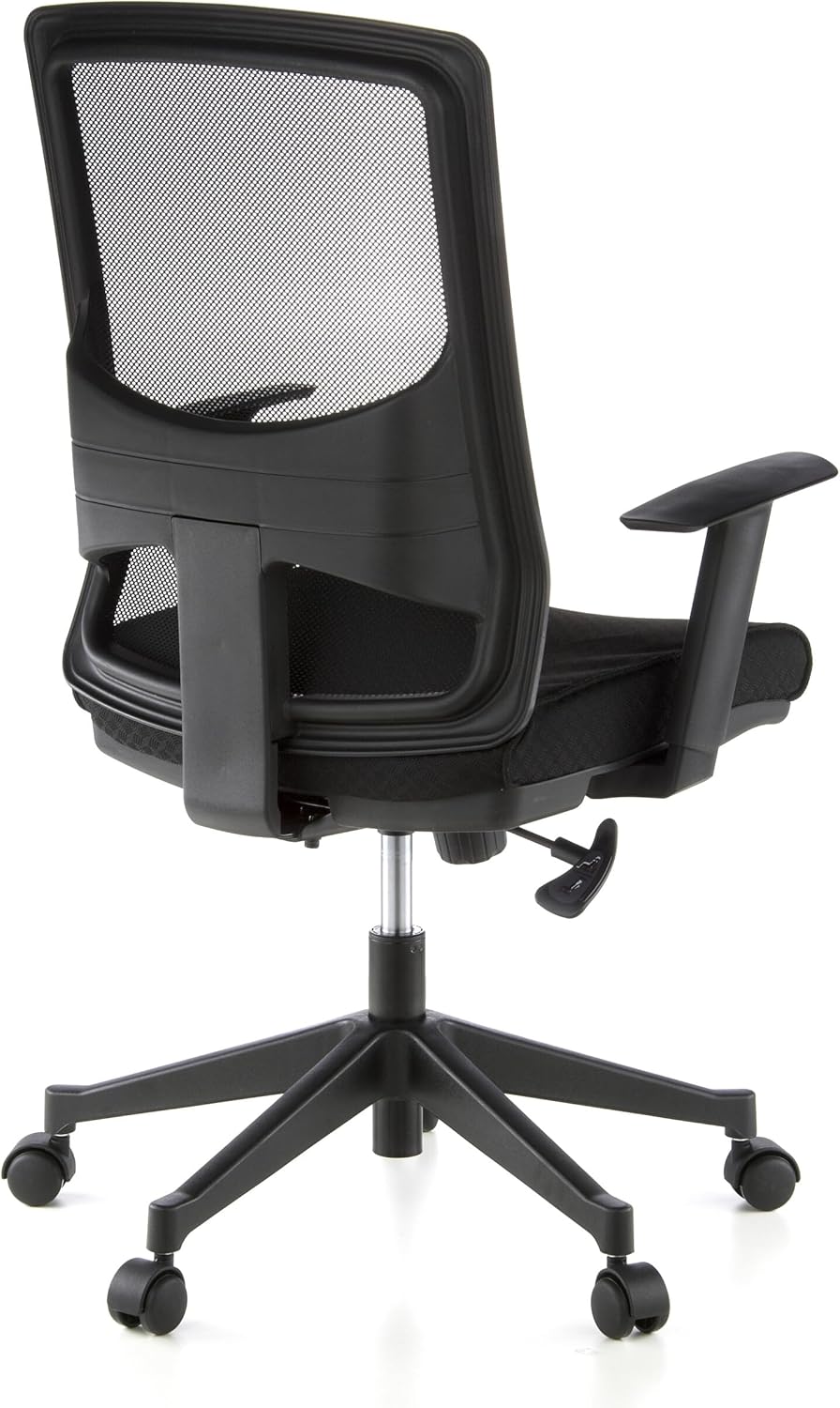 hjh OFFICE Lavita 653100 Ergonomische Bureaustoel, 44 x 57 x 113 cm (L x B x H), Zwart