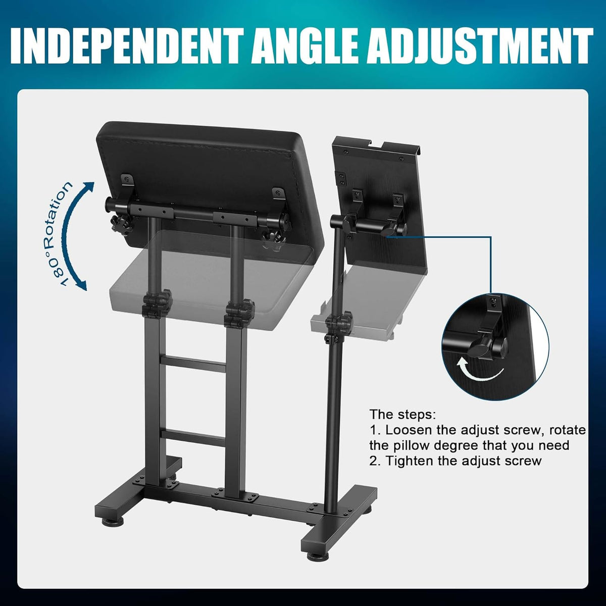POARMEEY XXL Tattoo Armsteun Stand met Verstelbare Tattoo Tray voor iPad Professionele Oversized Armsteun en Houder Stand Combinatie