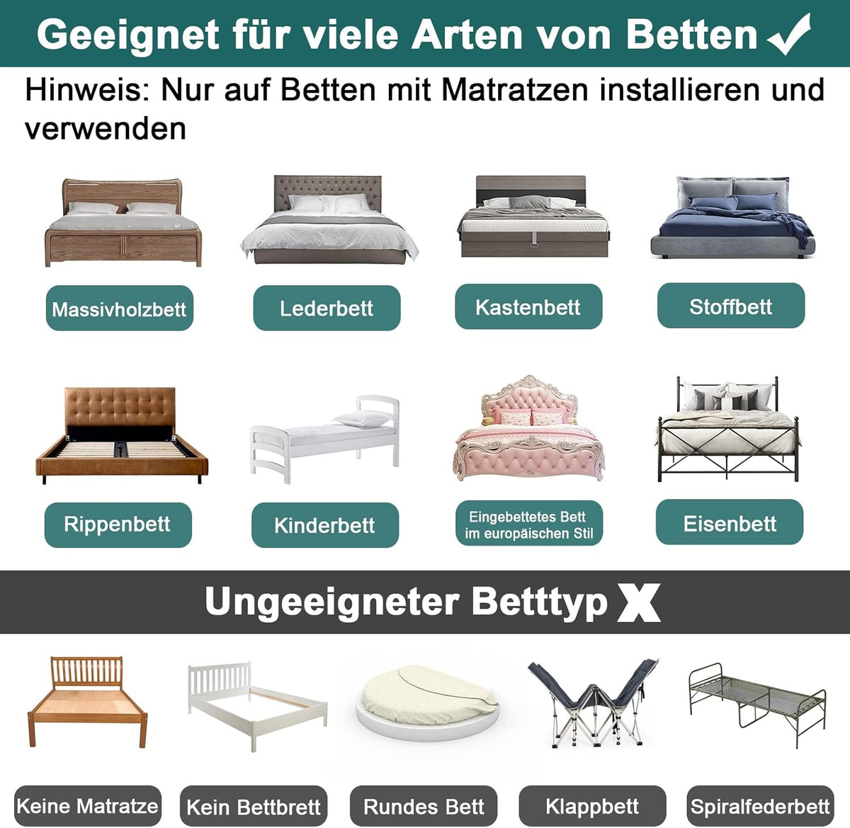 Valbeveiligingshek Kinderbed – Bedhek Peuterbed – Kinderbedbeschermer – Veiligheidshek Babybed – Bedhek Verstelbaar 200 cm – Stevig Metaal – Wasbare Stoffering