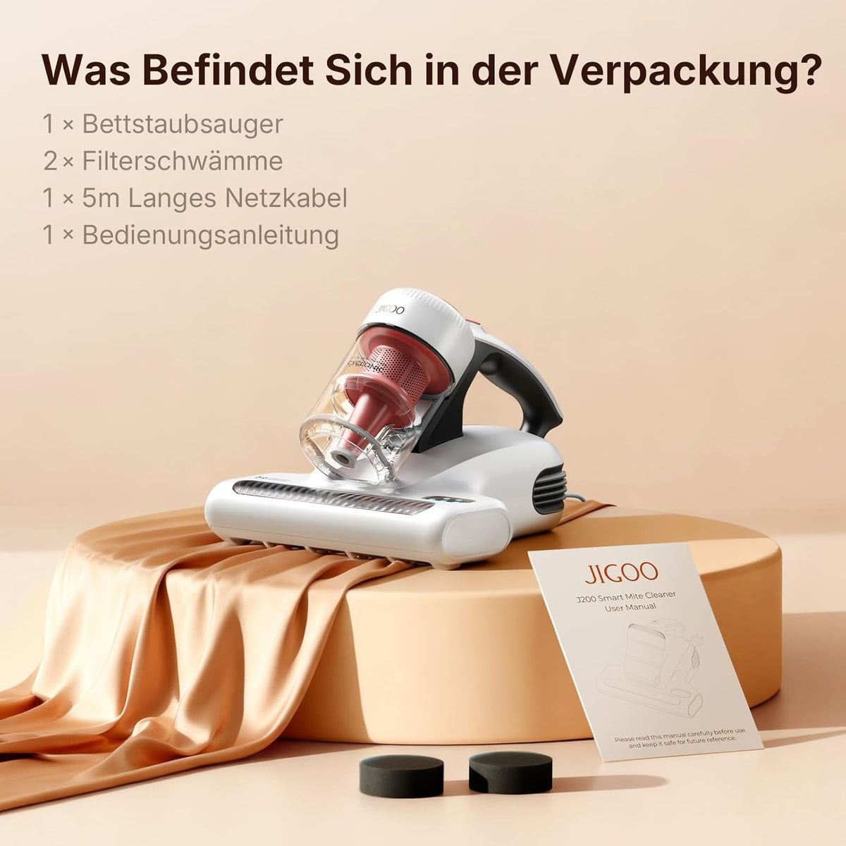JIGOO J200 Matras Stofzuiger
