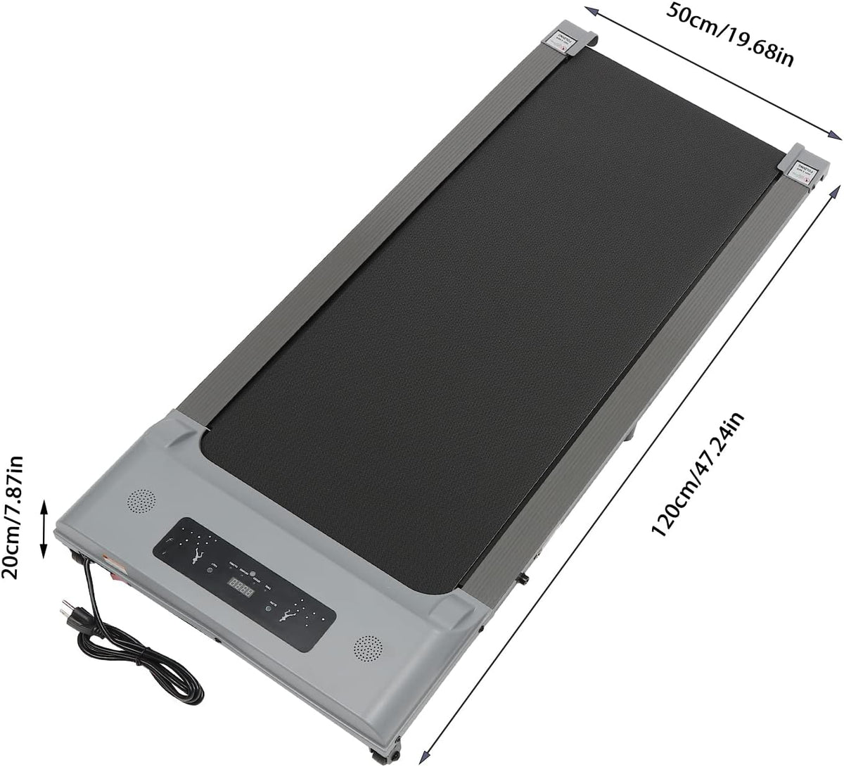Treadmill Folding Electric with LCD Display Fitness Walkpad Jogging LED Electric Walkpad Remote Control Motorised Home Gym Exercise Bike Display Home Fitness Device Home - QUORE