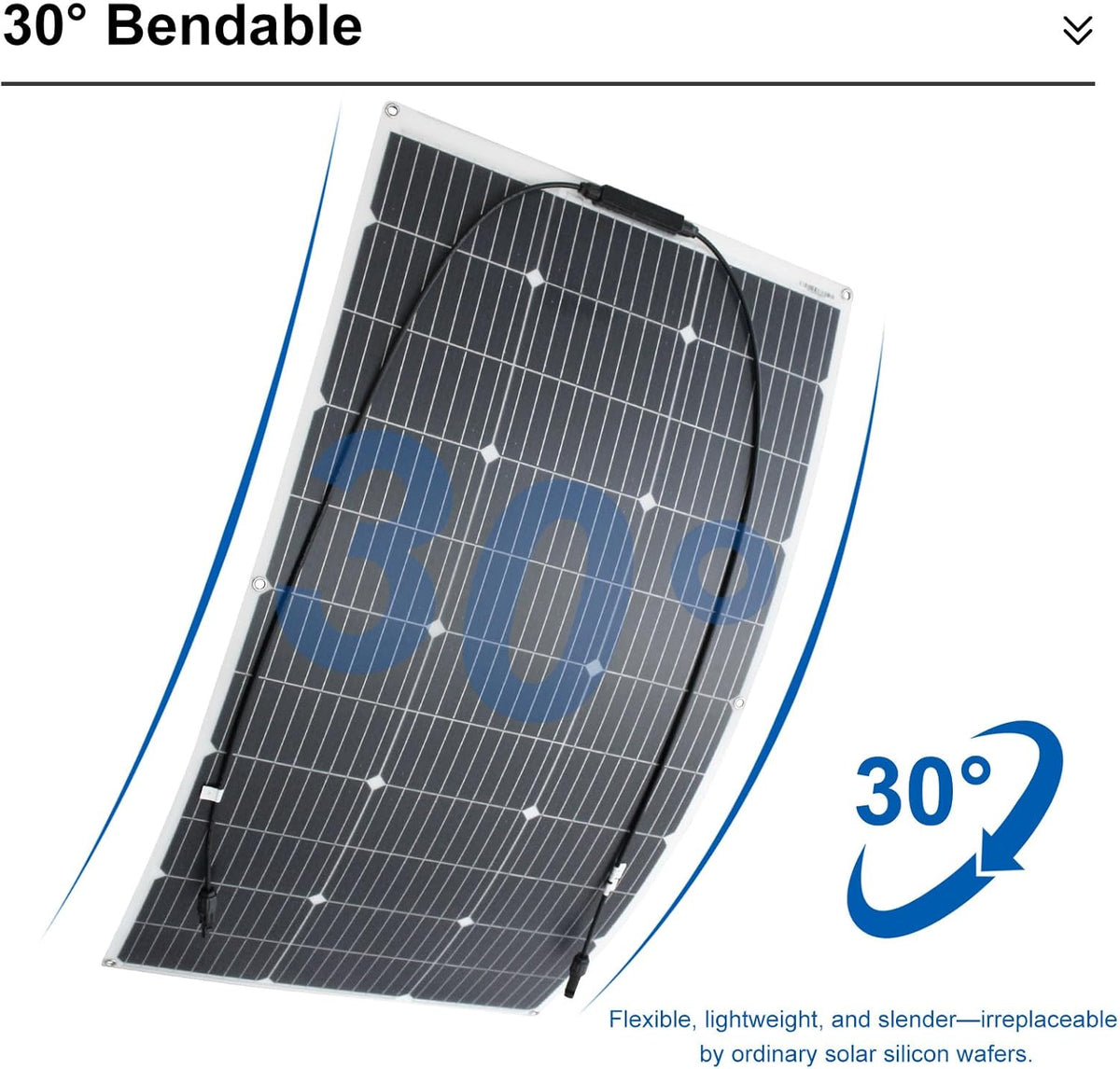 200W 12V/24V Flexibel Zonnepaneel Kit Ideaal voor Kamperen Boten Campers