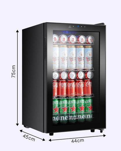 Drankkoelkast – Mini-koelkast – Flessenkoelkast – Bierkoelkast – Wijnkoelkast – 68 Liter Inhoud – Precieze Temperatuurinstelling van 3-18 °C
