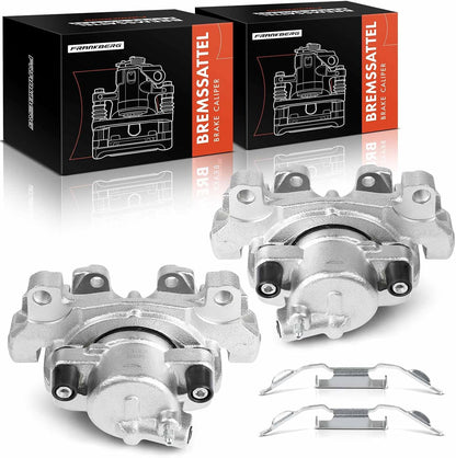 Frankberg Remklauw remklauw compatibel met R.a.n.g.e R.o.v.e.r Evoque Brake Caliper wiht Bracket One Side 1 piston voor links en rechts set van 2 stuks vervanging # 19-B3774A