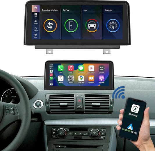 10,25 Inch Autoradio Touchscreen – Auto Multimedia Scherm – Navigatiesysteem – Infotainment Scherm – Draadloze CarPlay Android Auto – HD Resolutie – Mirrorlink Compatible