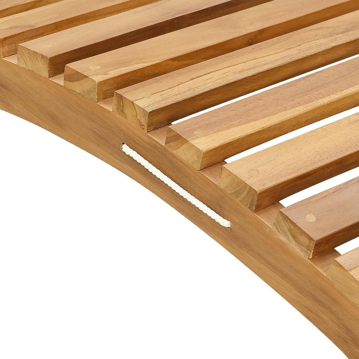 vidaXL Foldable Sunbed Without Table 184 x 55 x 59 cm Brown Solid Teak Wood Foldable Weatherproof For Outdoor Garden and Terrace For Summer and Spring Natural Rustic Style Adjustable - QUORE