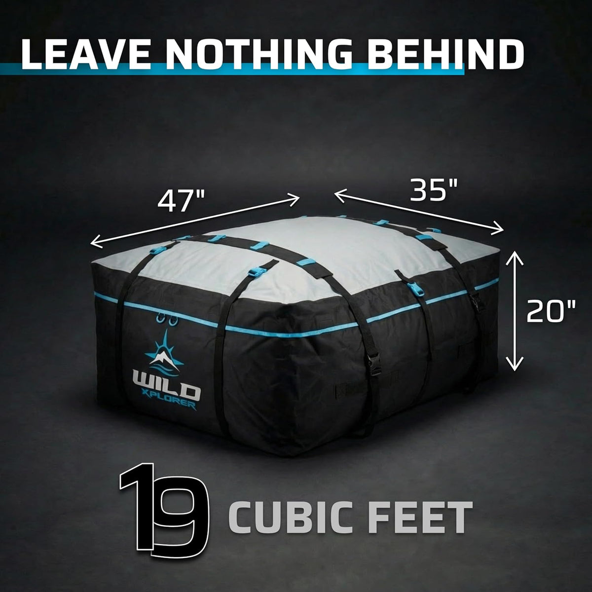 Car Rooftop Cargo Carrier Bag XL: 6 Koffer Universele Auto Top Carrier Zonder Dakdrager - Auto Topper Bagagedrager Waterdicht - Auto Daktas - Bagagerek SUV -6 Haken, Mat, Opslag Dak Cargo Bag