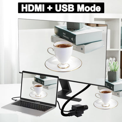 Svpro 4K USB HDMI-camera, handmatige focus, webcam voor close-ups met 2,8-12 mm zoomlens, plug and play-camera voor industrie, streaming en thuisvideo, externe camera voor computer, laptop, monitor,