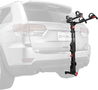 Allen Sports Premier Locking Quick Release 2-Bike Carrier voor 2 inch en 1 4 inch. Trekhaak, Model QR525, Zwart