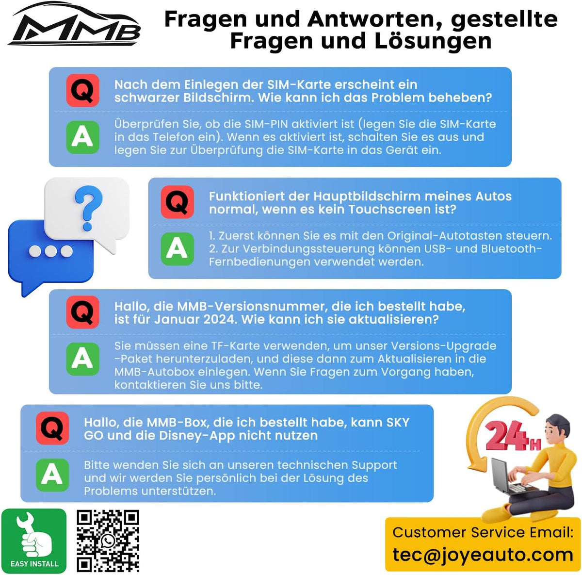 MMB CarPlay Box MAX 5.0 Android 13 Multimedia Video Ai Box, QCM 6225 8-Core 8 + 128GB Online YouTube/Netflix/APP Store, ondersteuning SIM en TF-kaart, draadloze CarPlay en Android auto-adapter
