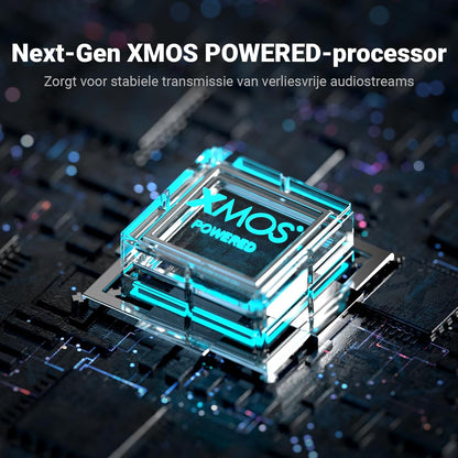 USB-C DAC Hoofdtelefoonversterker – DAC Versterker – Hoofdtelefoonversterker – Dongle DAC – USB-C Audio Adapter – Zilver – 7.1 Ruimtelijke Gaming Audio – 4,4 mm Gebalanceerde Uitgang