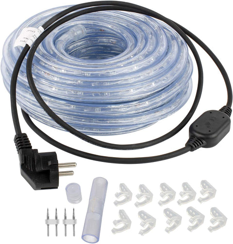 Lichtslinger - Lichtsnoer Buiten - LED-lichtslang - 1800 LEDs - Waterdicht - voor Decoratie - Verlichting - Tuin - Patio - Achtertuin - Gazebo - Terras - Buiten - 2900-3100 K - 50m - Warm Wit