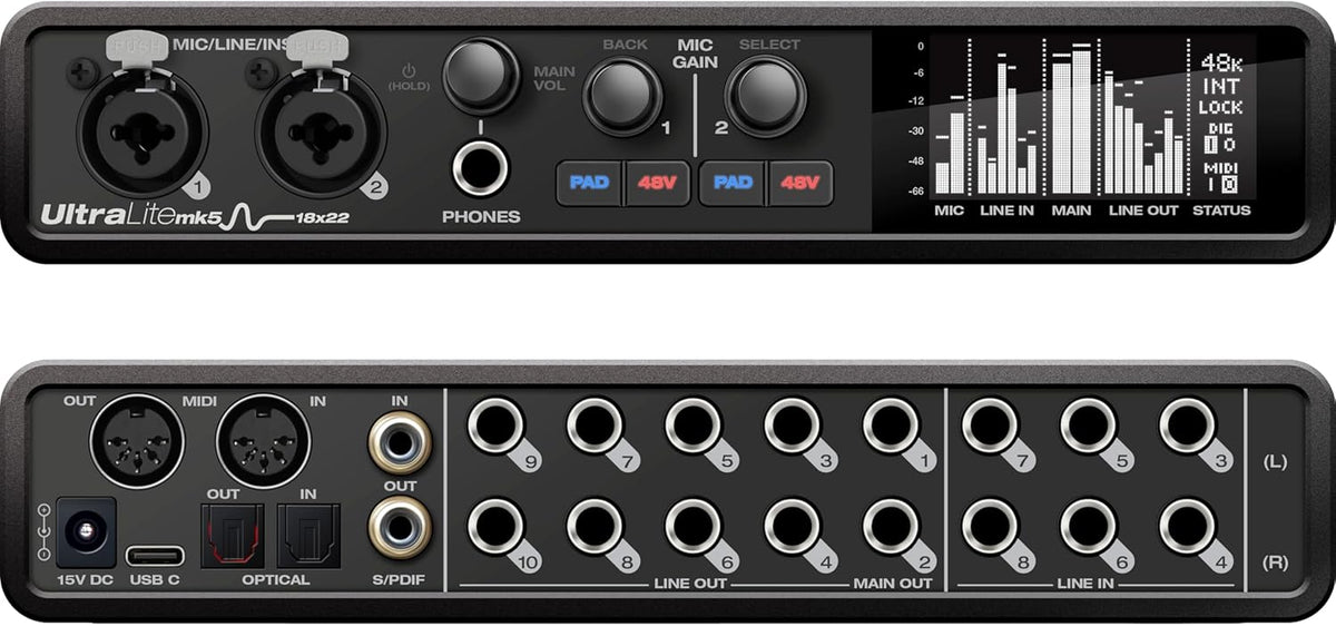 MOTU - UltraLite-mk5 18x22 USB-audio-interface