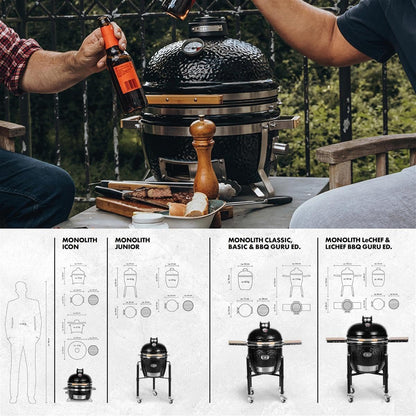 Monolith Icon BBQ – the Kamado table grill for on the go - QUORE