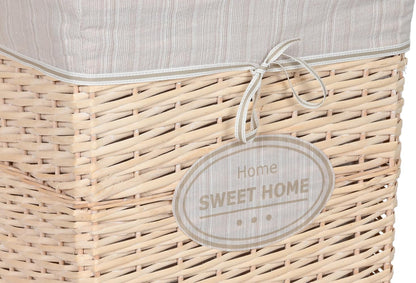 Rompmandjes set 5 MIMBRE ALGODON 47 x 35 x 55 CREMA