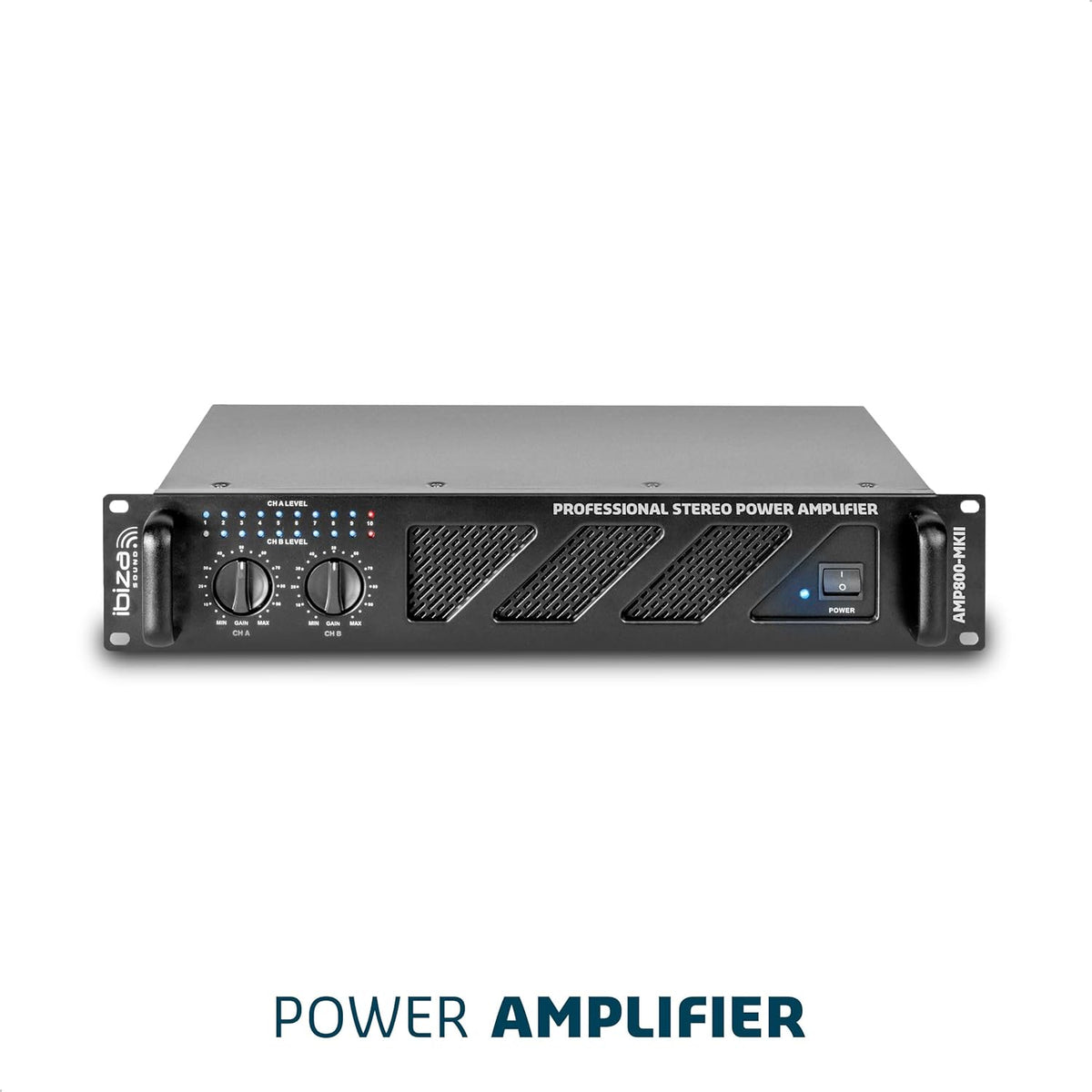 Professionele Stereo Versterker – Eindversterker – PA Versterker – Audioversterker – Geluidsversterker – 2x600W Vermogen – RCA/Jack Ingangen en Speakon/Terminal Uitgangen