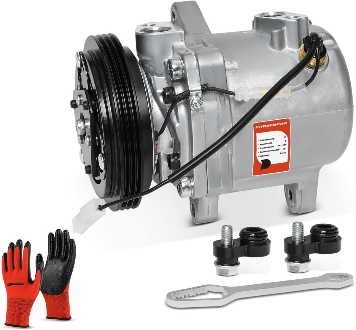Frankberg Q0003191V010000000 Airconditioning Airconditioning Compressor Airconditioning Magnetische koppeling Compressor voor airconditioning Vervanging # Q0003191V0