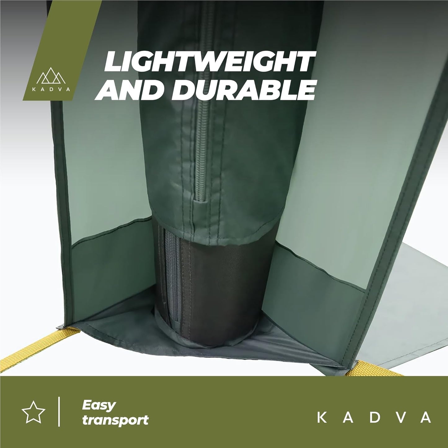 AIRcamp Base Tent, overkapping, waterdicht, 1000 mm, gelijmde naden, tunnelconstructie, 3 opblaasbare bogen, afmetingen 350 x 350 x 210 cm, inclusief pomp UPF 50+ haken, kleur groen