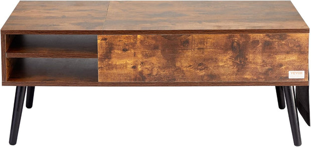 Koffietafel - Table - Coffe table - Living Room Table - Lift Top salontafel - tafel met extra opbergruimte - omklapbare salontafel voor de woonkamer - 39.4in - Bruin - 42.11lbs