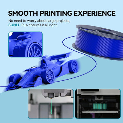 SUNLU PLA-filament, 10 kg, meerkleurig, 3D-printerfilament, PLA 1,75 mm +/- 0,02 mm, eenvoudig te gebruiken, beginnersvriendelijk, 1 kg spoel, 10 stuks. (5 spoelen zwart en 5 spoelen wit)