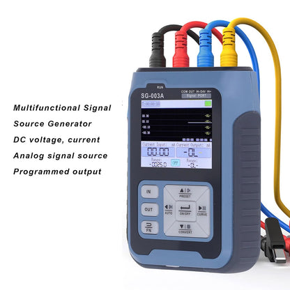 SG 003A Multifunctionele Signaalbrongenerator Meerdere Signaalmodi Automatische Uitgangsfunctie 2,4 Inch Digitale Display Spanning Frequentiegenerator voor PLC-systeemfoutopsporing EU-stekker