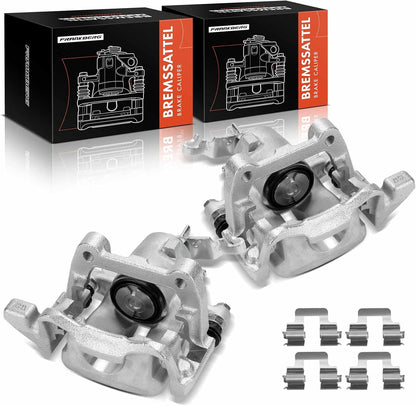 Frankberg 1K0615423C Remklauw compatibel met J.e.t.t.a 2005-2010 Golf A3 Brake Caliper Wiht Bracket One Side 1 piston Rear Links en Rechts Set van 2 stuks Vervanging # 1K0615423C