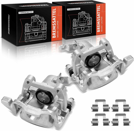 Frankberg 1K0615423C Remklauw compatibel met J.e.t.t.a 2005-2010 Golf A3 Brake Caliper Wiht Bracket One Side 1 piston Rear Links en Rechts Set van 2 stuks Vervanging # 1K0615423C