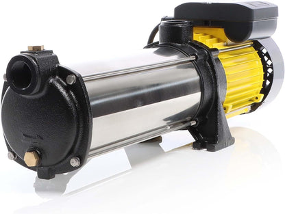 Wiltec centrifugaalpomp meertraps 9000 l/h 2200 W opvoerhoogte 55 m waterpomp voor huishoudelijke watersystemen, ideale stromingspomp voor huis en tuin