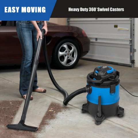 Tapijtreiniger - Tapijtwassers - Nat-Droogstofzuigers - Multifunctionele Stofzuiger - met Accessoires - 3 Wisselfilters - Blaasfunctie - voor Huis - Garage - Auto - Tapijt - 1200W - 23L - 240V - Blauw
