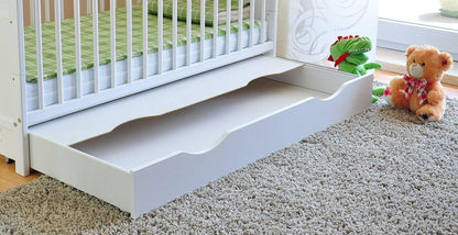 Babybedje – Wieg – Ledikant – Kinderbed – Juniorbed – Verstelbaar Met 3 Hoogtes – Met Opberglade En Aloe Vera Matras