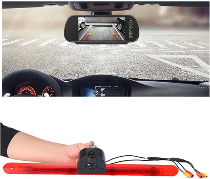 HD Auto IP68 1280Pixels Transporter Remlicht Dak Achteruitrijcamera Achteruitrijcamera met dubbele lens Camera met verstelbare hoek Compatibel met Mercedes Benz Vito/Tourer/Mixto/Panel VanKasten