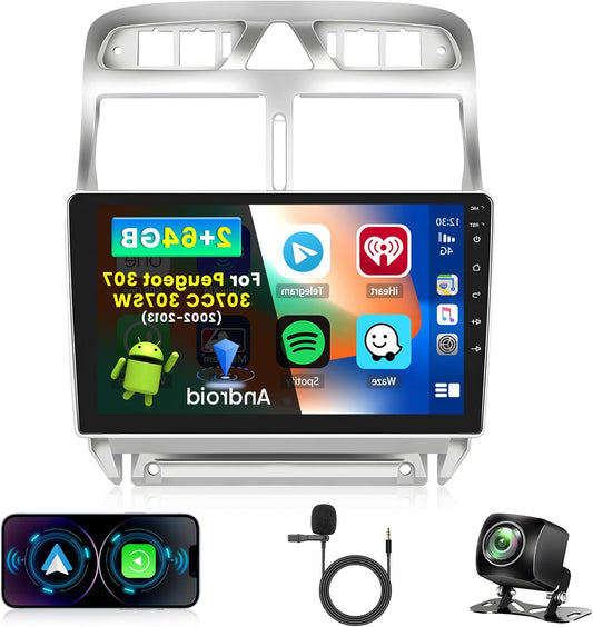 Android Autoradio – Multimedia Systeem – Touchscreen Radio – CarPlay Radio – Navigatie Autoradio – 9 Inch Scherm – Draadloze CarPlay & Android Auto