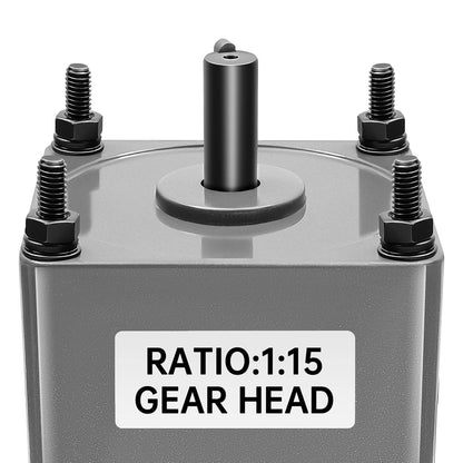 Elektrische Tandwielmotor – Gearmotor – Traploze Motor – Snelheidsregelaar – Enkelfasige Motor – 40 W Vermogen – 0-90 RPM Regelbaar – Aluminiumlegering Behuizing