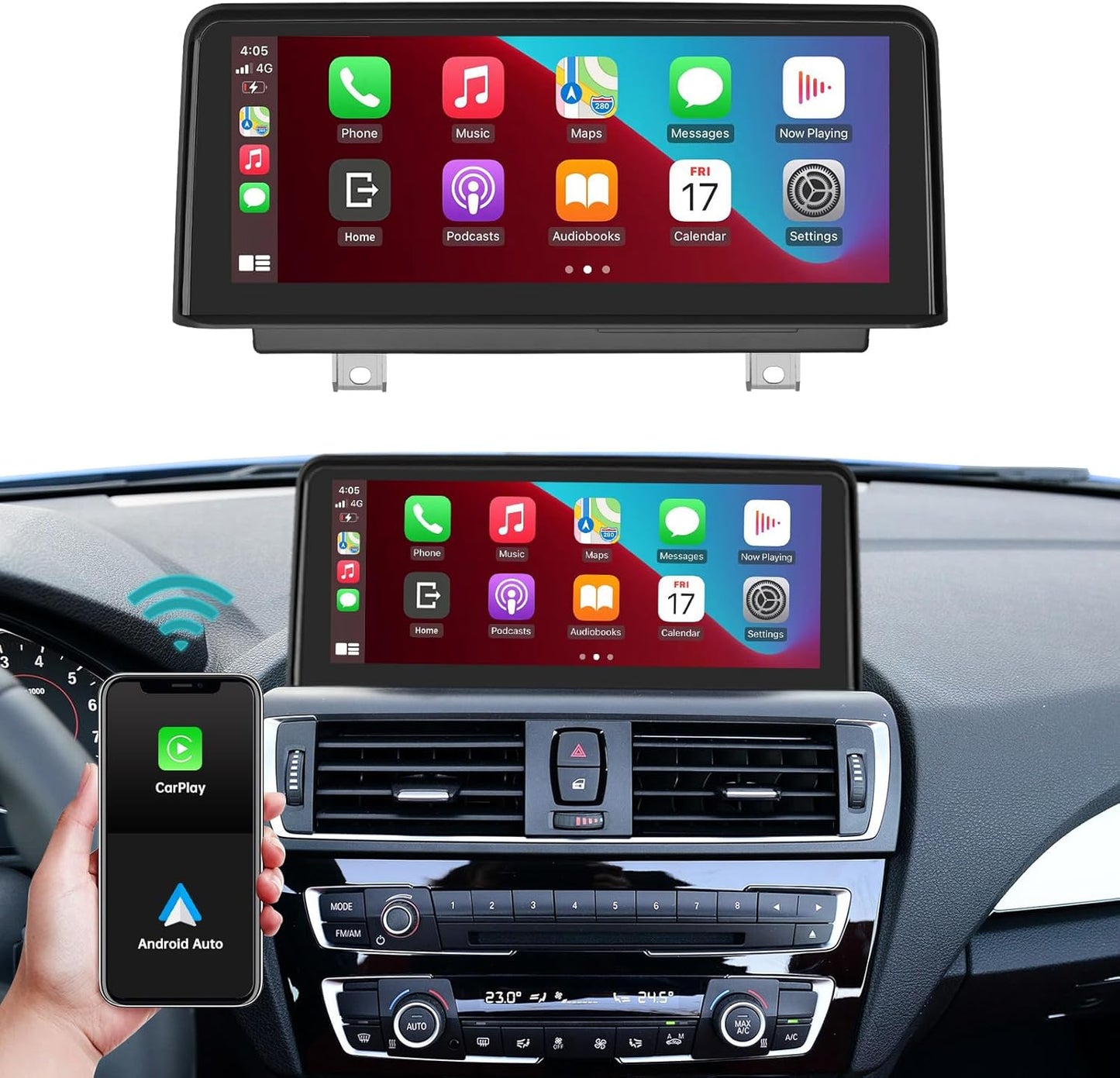 Autoradio BMW NBT 1/2 Serie – Navigatiesysteem – Multimedia Speler – Touchscreen Radio – CarPlay Android Auto – 10,25 Inch Scherm – Draadloos CarPlay en Android Auto