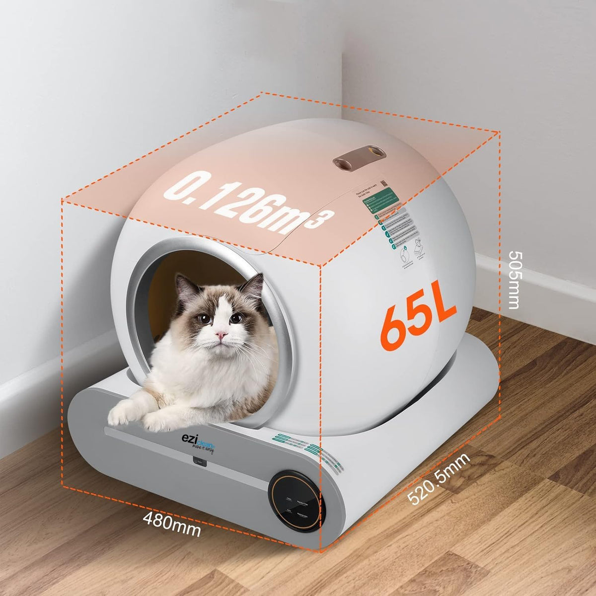Verbonden zelfreinigende robot - EZIclean® CATBOT K8i kattentoilet