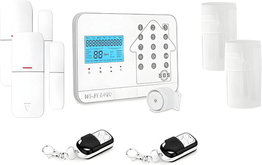 LIFEBOX - Alarminstallatie voor thuis, draadloos, WLAN, internetbox en GSM Futura White Smart Life – alarm, schaalbaar, zonder contract en verbonden – eenvoudig je huis – set dier 2