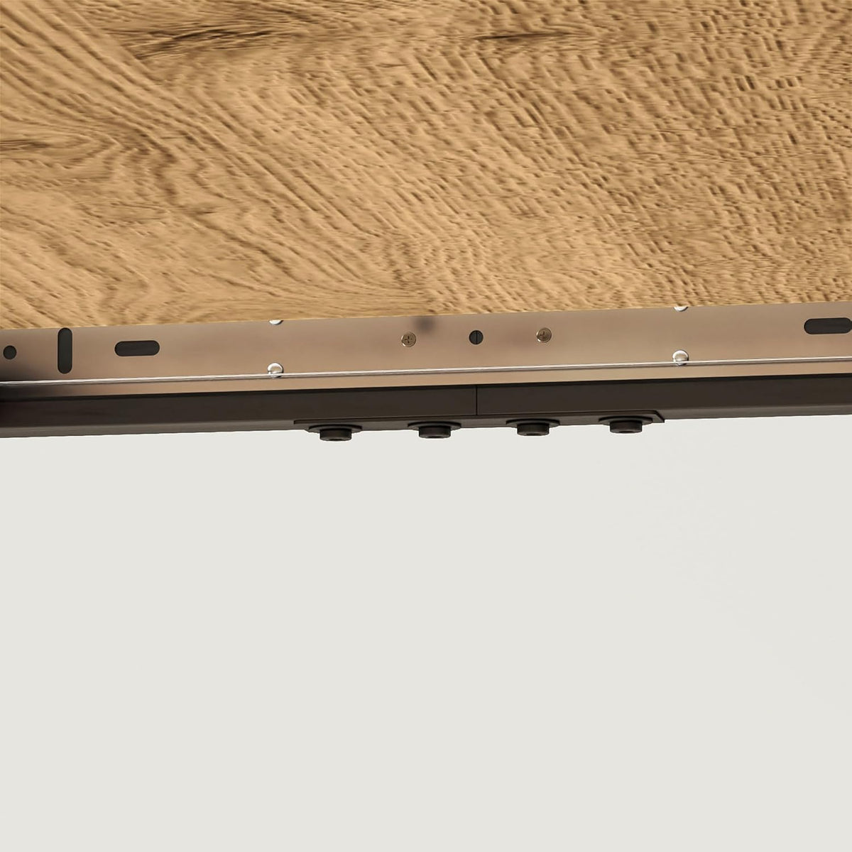 HOMCOM Esstisch ausziehbar 120/160 x 75 cm Küchentisch für 6-8 Persen, moderner Esszimmertisch mit Stahlbeine, Natur - QUORE
