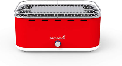 Barbecook tafel bbq Carlo houtskool barbecue met draagtas, geschikt voor 6 personen, Chili Pepper 44x33x21cm