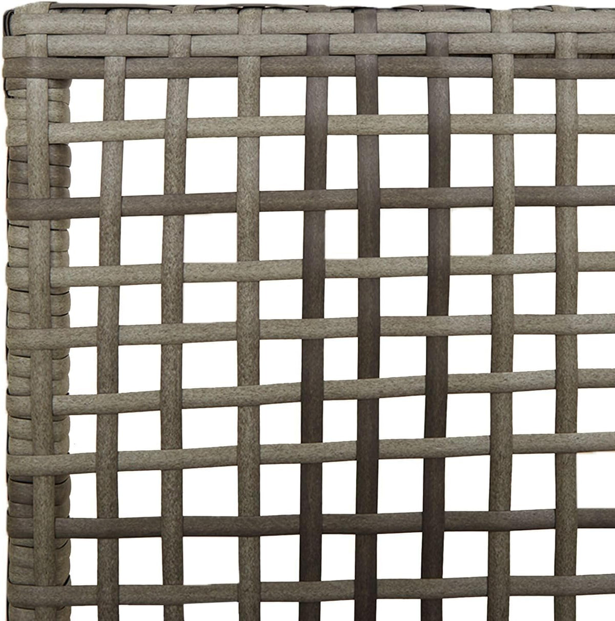 Set of 2 Garden Chairs Made of Synthetic Rattan, Grey with Cushions, Ideal for Patio and Balcony, Modern and Weatherproof Design, Robust and Comfortable Construction - QUORE