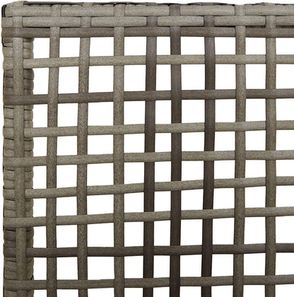 Set of 2 Garden Chairs Made of Synthetic Rattan, Grey with Cushions, Ideal for Patio and Balcony, Modern and Weatherproof Design, Robust and Comfortable Construction - QUORE